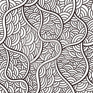 Oriental waves. Graphic ornament. Fish skin texture.