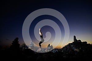 Oriental yoga session on Tenerife