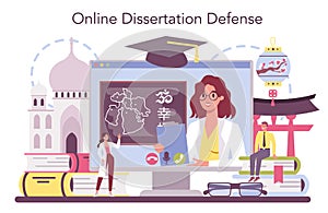 Orientalist online service or platform. Middle Eastern, African