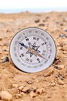 Orientation Concept Metal Compass