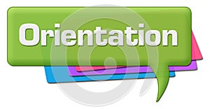 Orientation Green Colorful Comment Symbol