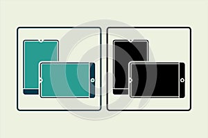 Orientation icon. icon related to UI elements. suitable for web site, app, user interfaces,element, printable etc. solid icon