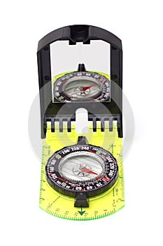 Orienteering compass