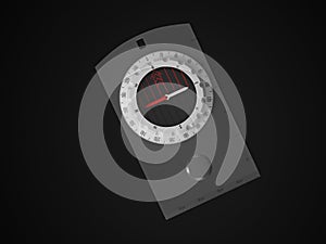 Orienteering compass