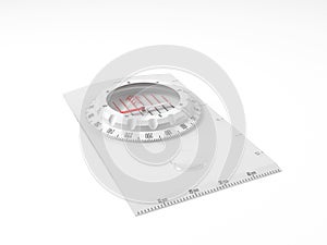 Orienteering compass