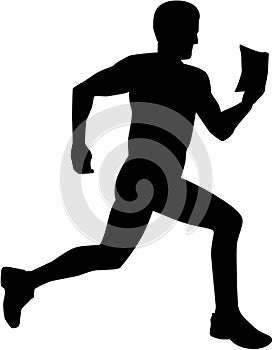 Orienteering silhouette