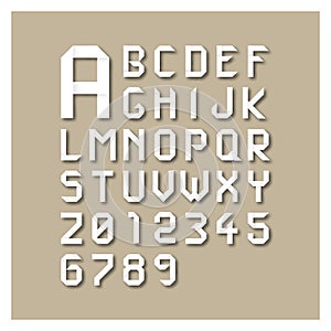 Origami alphabet