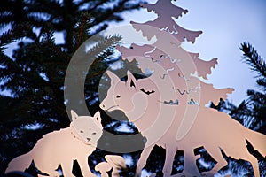 Origami animal star christmas