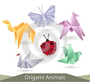 Origami animals photo