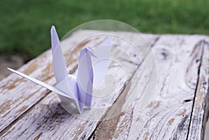 The origami bird is believed to be a sacred bird and a symbol of longevity.