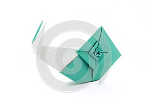 Origami blue snail