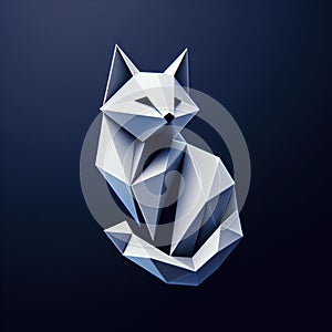 The origami cat logo