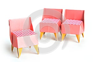 Origami chairs