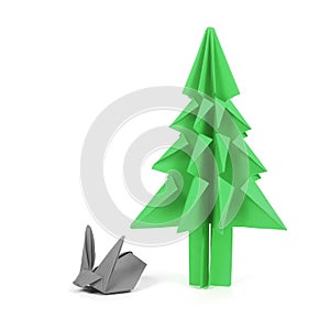 Origami Christmas tree