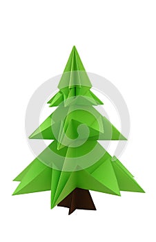 Origami christmas tree