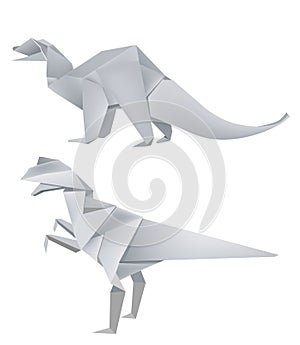 Origami Dinosaur Models