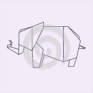 Origami elefant