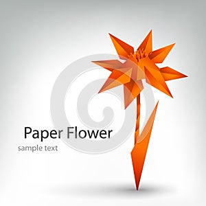 Origami flower