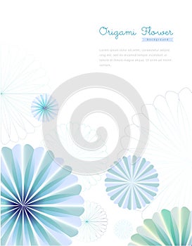 Origami Flower Background