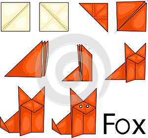 Origami fox