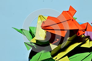 Origami frogs