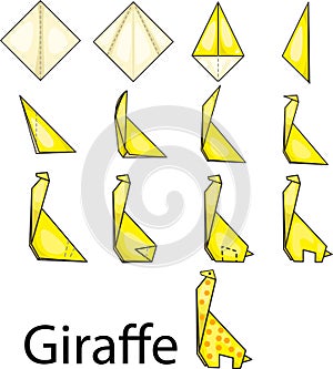 Origami giraffe