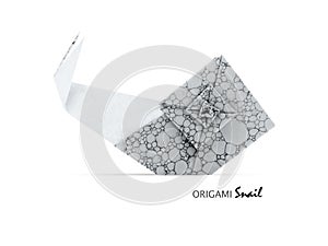 Origami gray snail