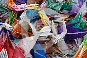 Origami at the Hiroshima Peace Memorial Park