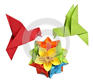 Origami humming-bird img