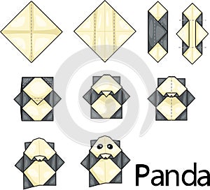 Origami panda