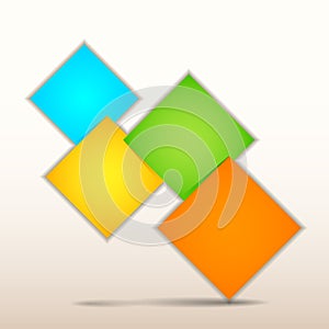 Origami Paper Infographics