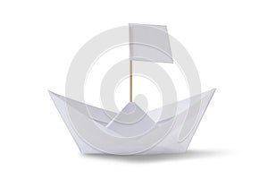 origami paper ship