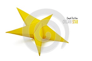 Origami paper star