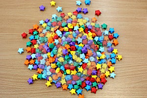 Origami paper stars