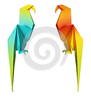 Origami parrot