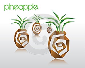 Origami pineapple photo