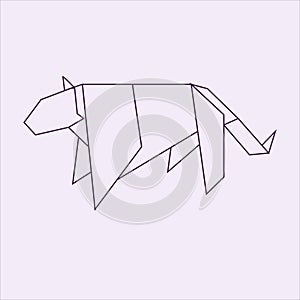 Origami puma