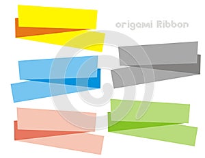 Origami ribbon