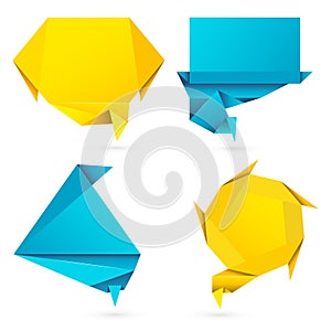 Origami Style Speech Bubble photo