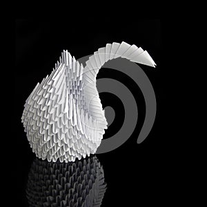 Origami swan