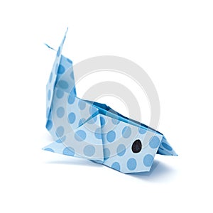 Origami whale model