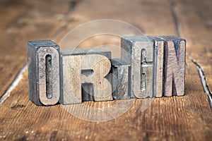 Origin word wood