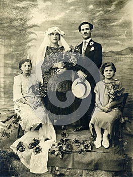 Původní 1925 antický manželství 