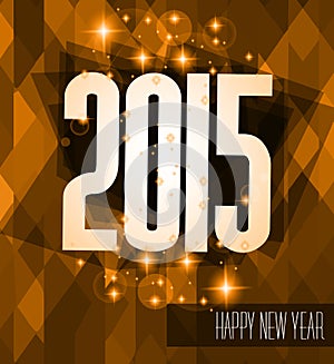 Original 2015 happy new year modern background