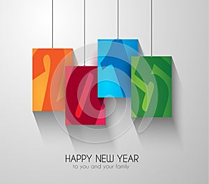 Original 2015 happy new year modern background