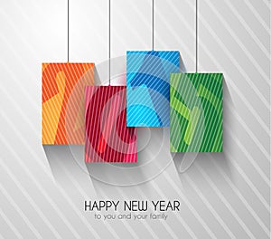 Original 2015 happy new year modern background