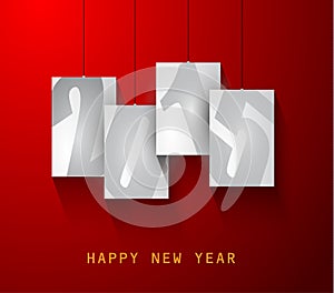 Original 2015 happy new year modern background