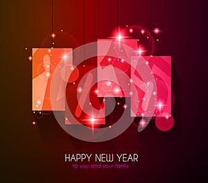 Original 2015 happy new year modern background