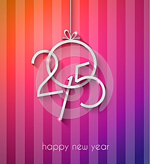 Original 2015 happy new year modern background