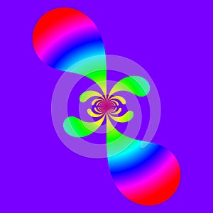 An original abstract image created using computer graphics and mathematics